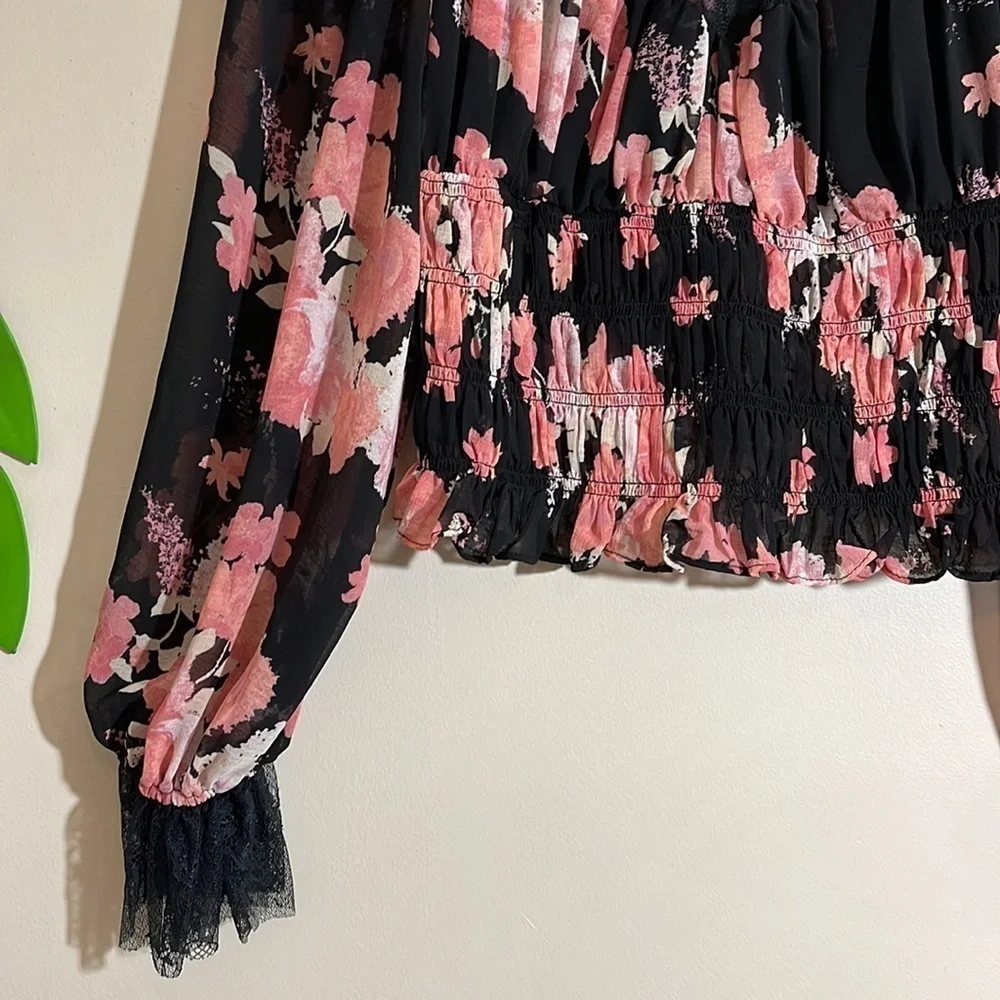 Free People Daphne Blouse Sz. Large NWOT